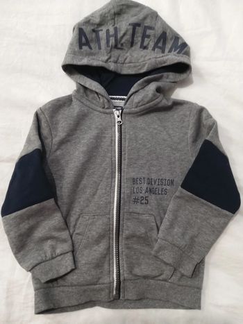 Gilet capuche zippé 3 ans