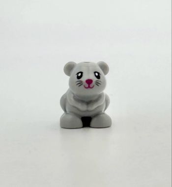 Lego Animaux Friends : Souris / Hamster gris au nez rose et moustache prénommée Molly - NEUF