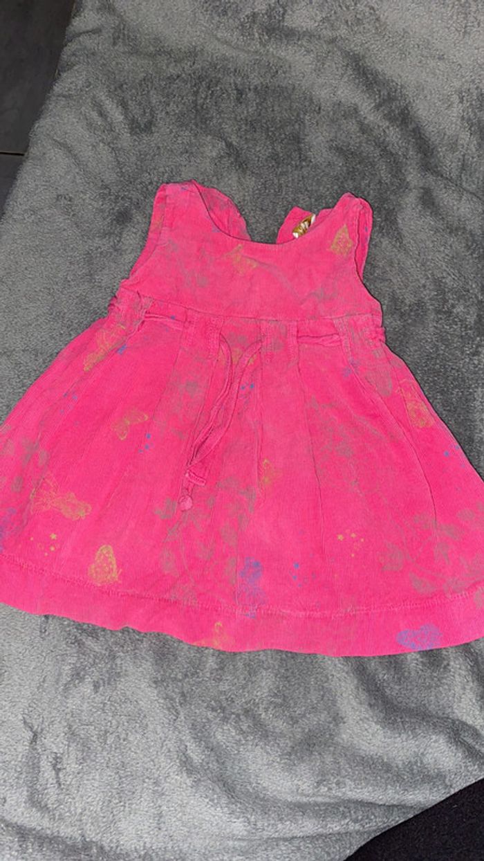 Robe velours sans manches