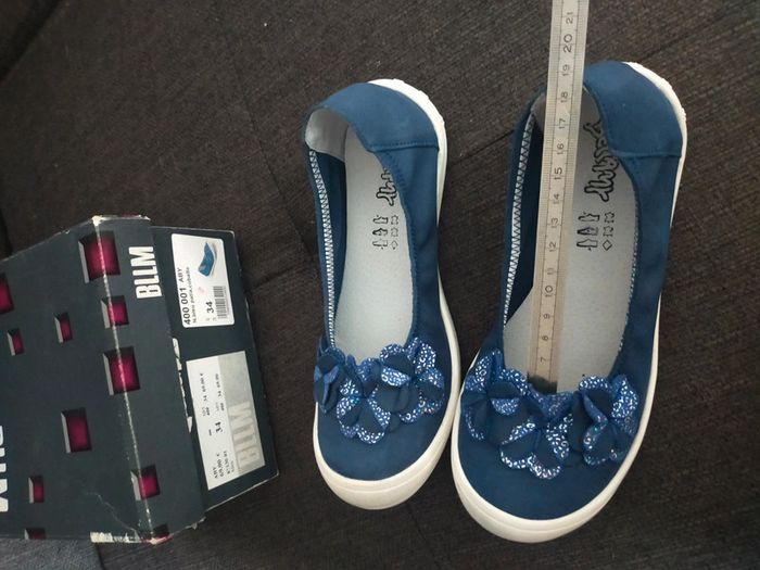 Ballerines neuves Bellamy T 34 bleu - photo numéro 11
