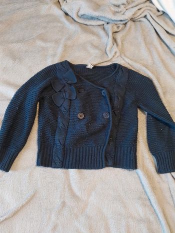 Gilet bleu taille 8 ans