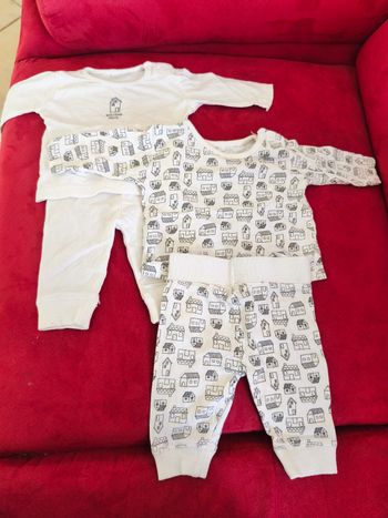Lot ensemble coton naissance ZEEMAN