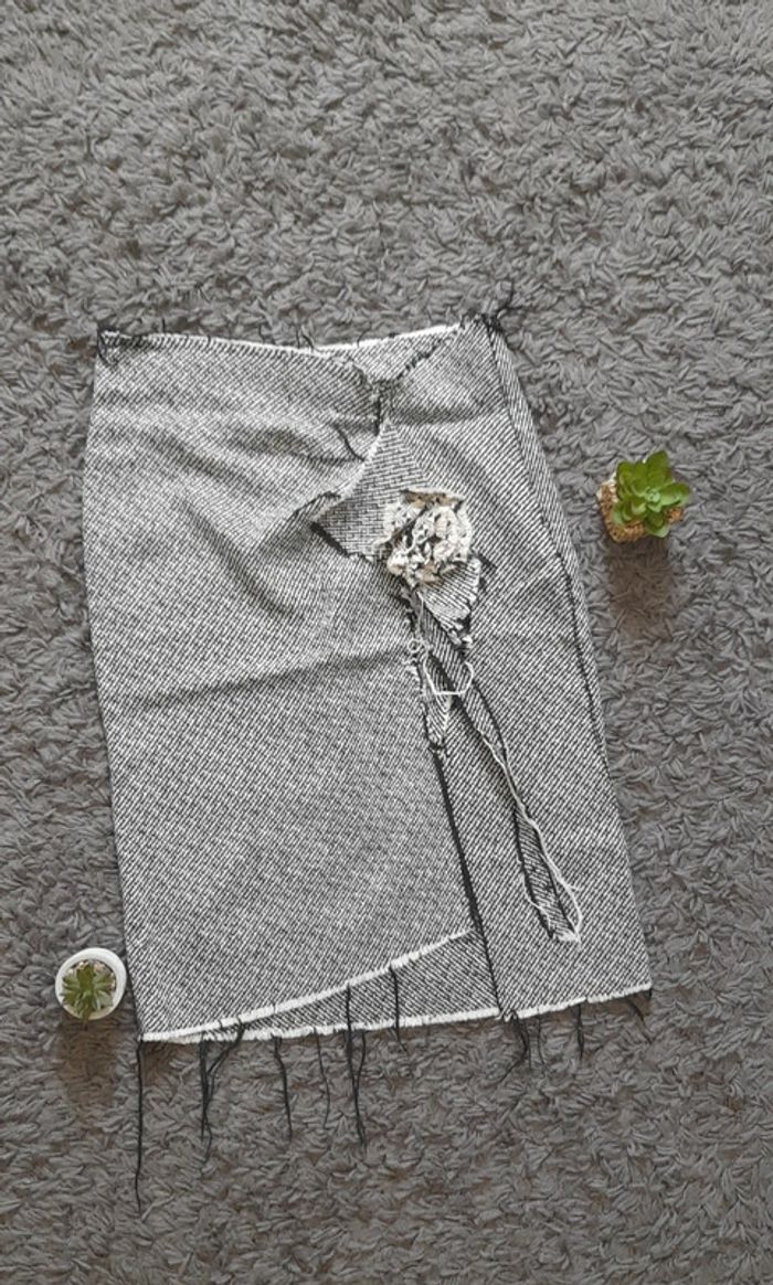 Jupe crayon en tweed