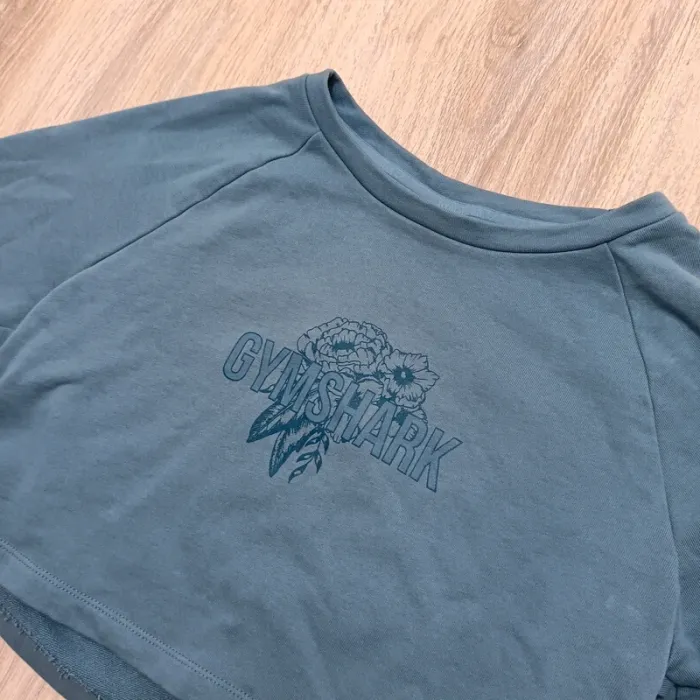 Teeshirt gymshark femme s bleu oversize - photo numéro 2
