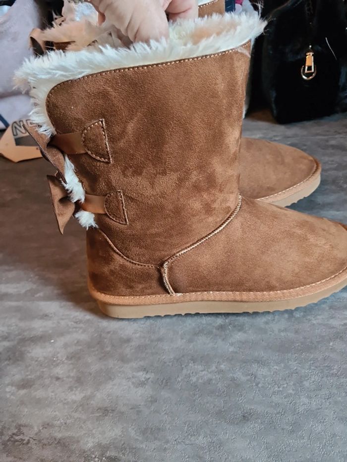 Bottines suédine marron - photo numéro 6