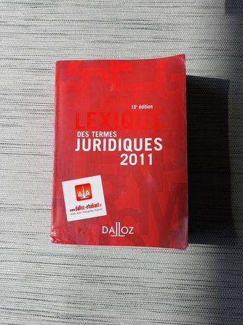 Lexique des termes juridiques 2011