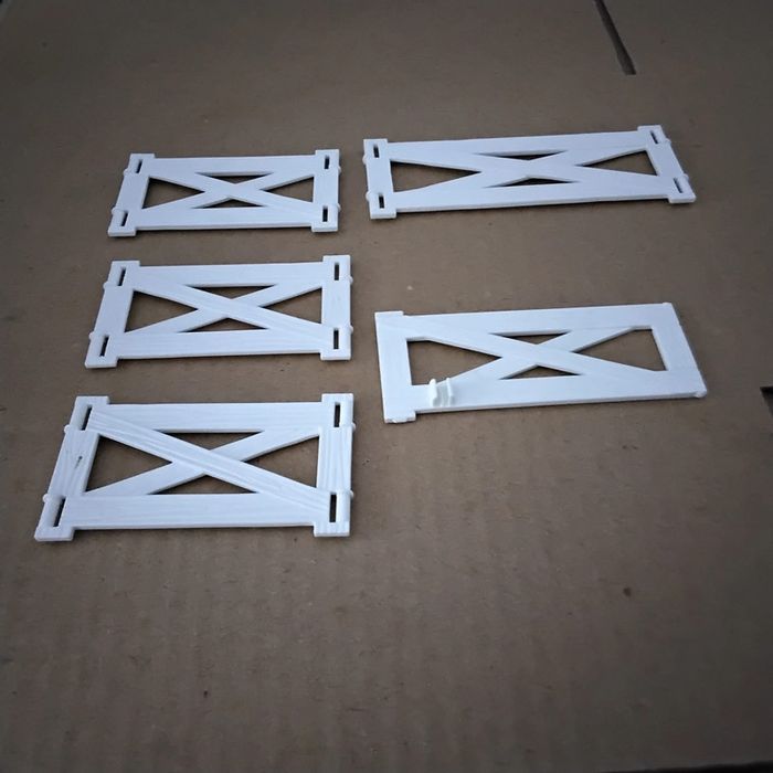 Lot de 5 barrières blanches Playmobil