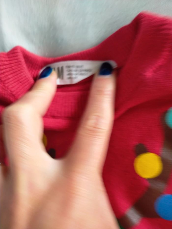 Pull de Noël rennes guirlande 2 ans - photo numéro 2