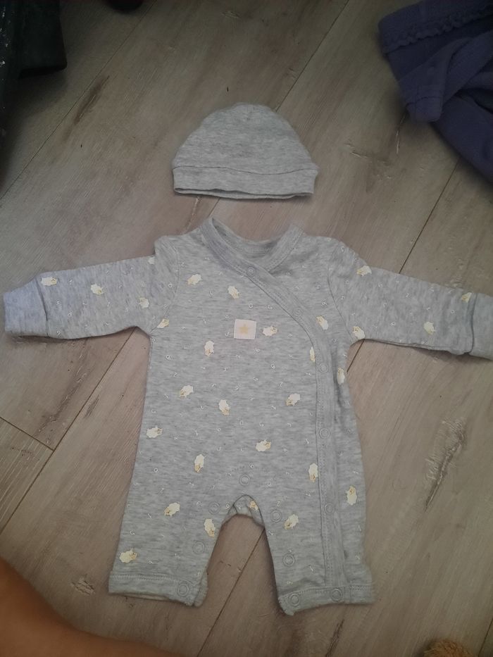 Combi garçon naissance avec bonnet