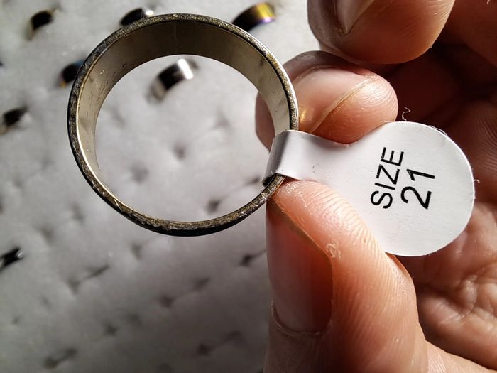 Bague acier inoxydable dorées - photo numéro 2