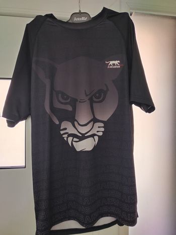 ​T-shirt Airness Noir - Motif Panthère Vintage - Taille L