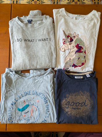 Lot tee shirt manches longues