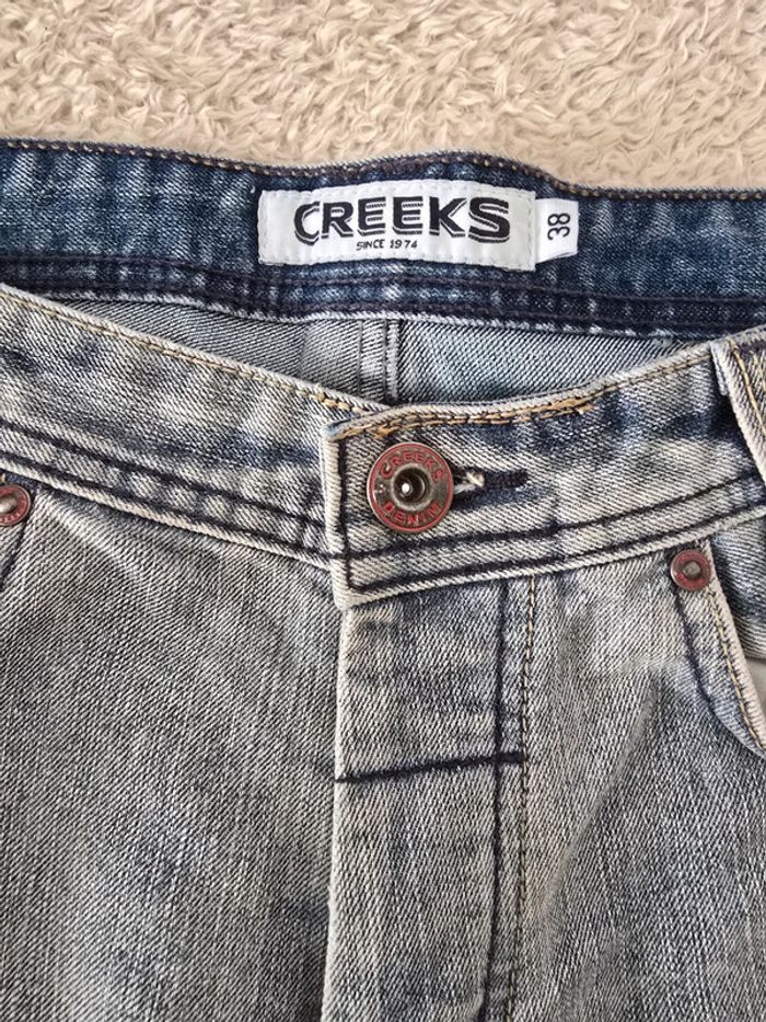 Baggy Jort bermuda jeans 🍒creeks🍒taille 38 - photo numéro 3