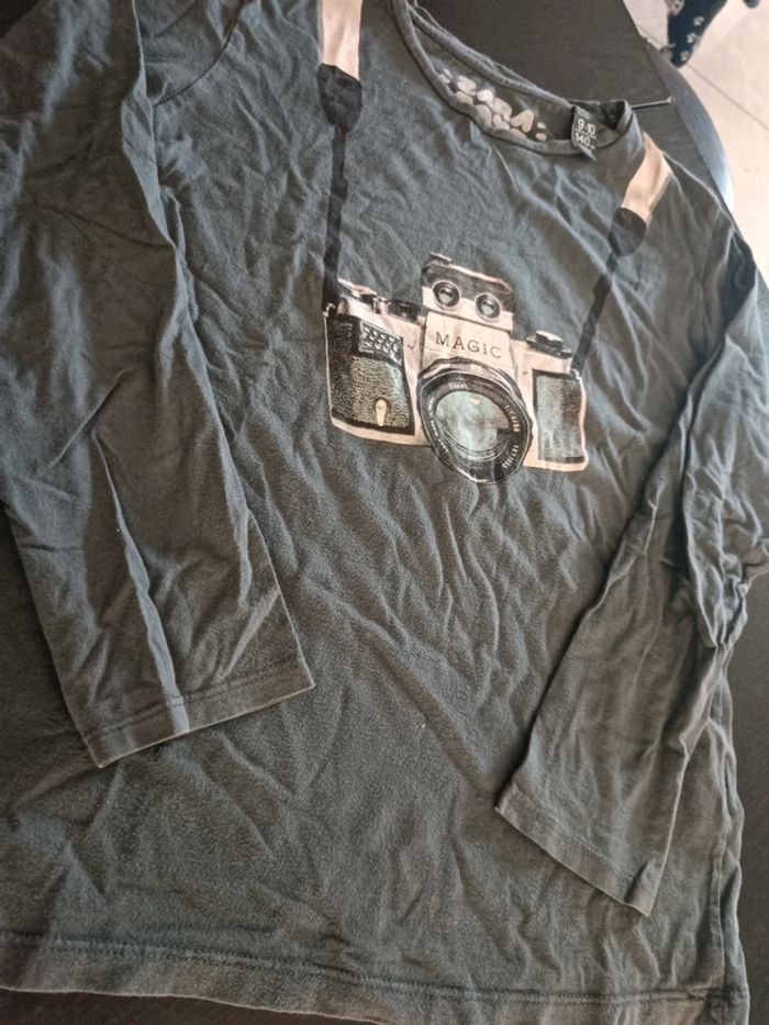 Tee shirt manches longues Zara boys 9/10 ans - photo numéro 3