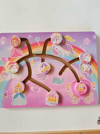 Jeu éducatif labyrinthe en bois