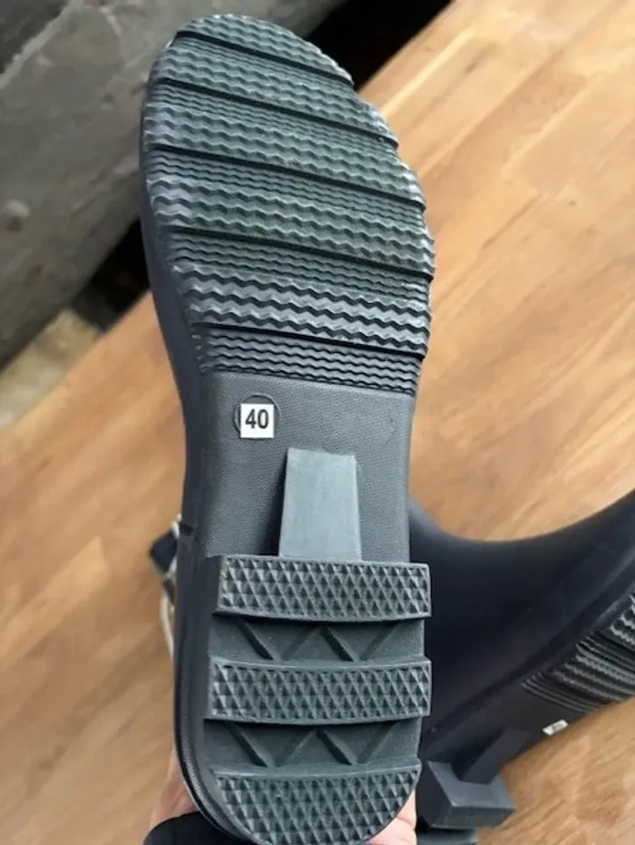 botte de pluie gris bleu taille 40 - photo numéro 10