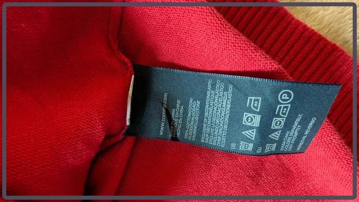 Pull Tommy Hilfiger taille M homme rouge - photo numéro 4