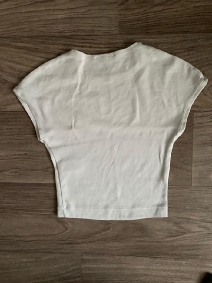 T-shirt Zara blanc taille S - photo numéro 3