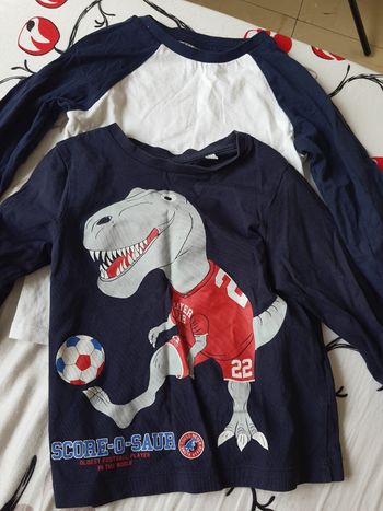 Lot de 2 t-shirt longue manche