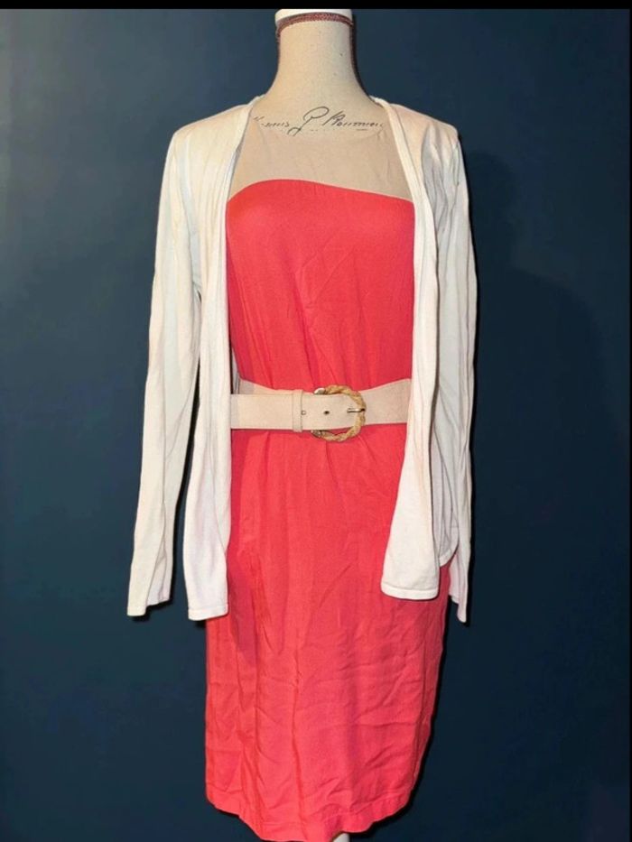 Robe corail mi long T34