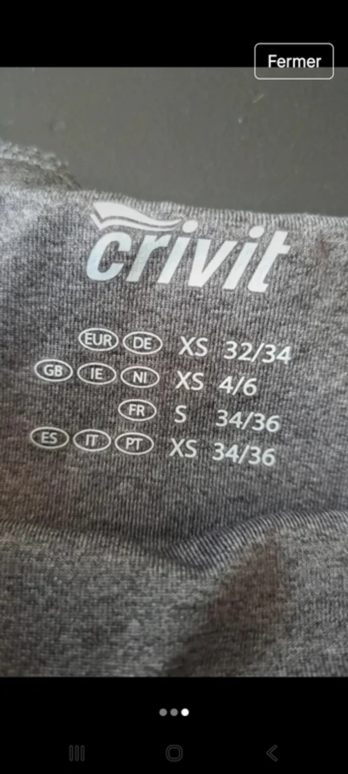 Legging sport Crivit XS - photo numéro 3