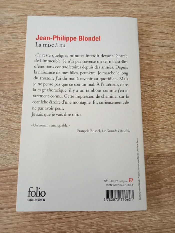 Jean-Philippe Blondel 📚 La mise à nu - photo numéro 2