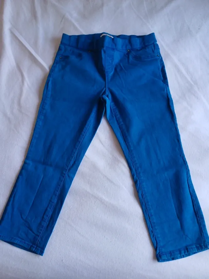 Pantacourt bleu Camaïeu