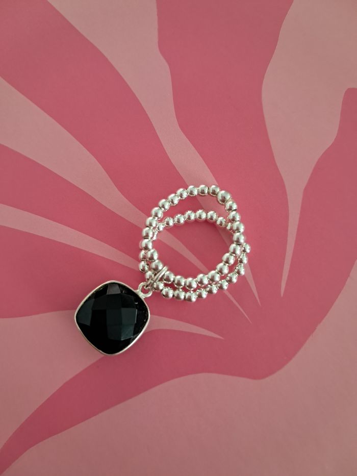 Bague onyx noir - photo numéro 2