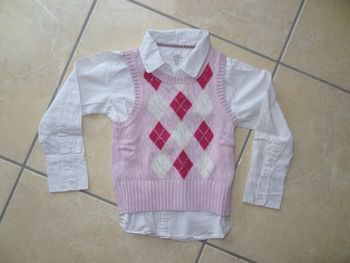 chemisier + pull H&M T 6ans