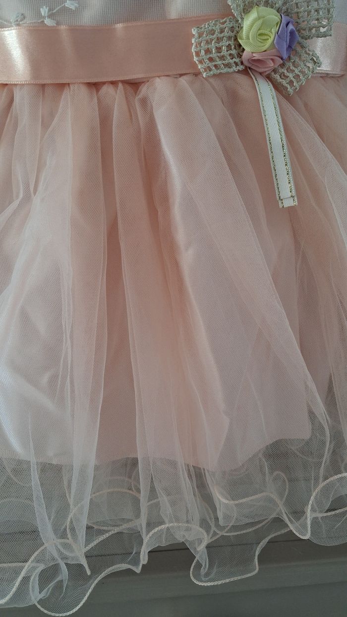 Robe de cérémonie rose et tulle 4 anseta - photo numéro 4