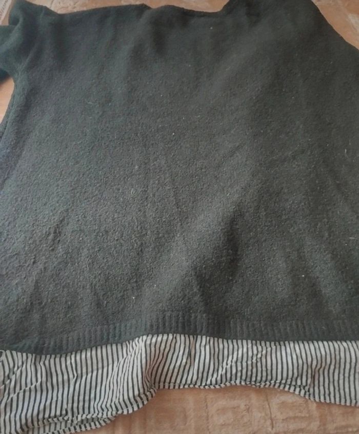 Pull noir avec fleurs brodées taille 44 , Bodyflirt - photo numéro 6