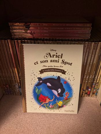 Livre Disney, mes petits livres d’or, Ariel et son ami spot