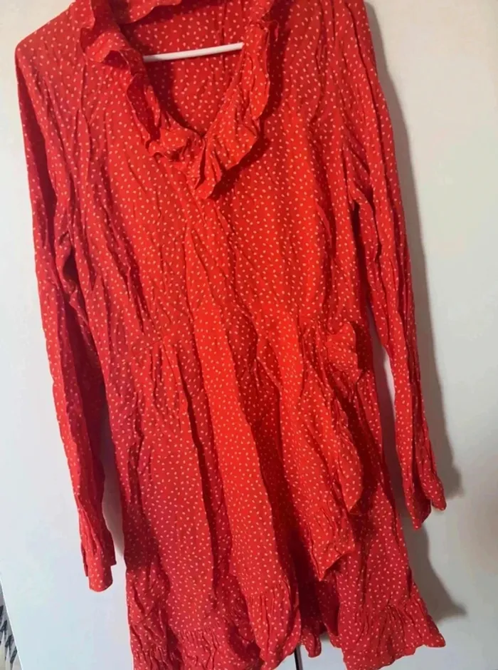 Robe portefeuille rouge taille 36