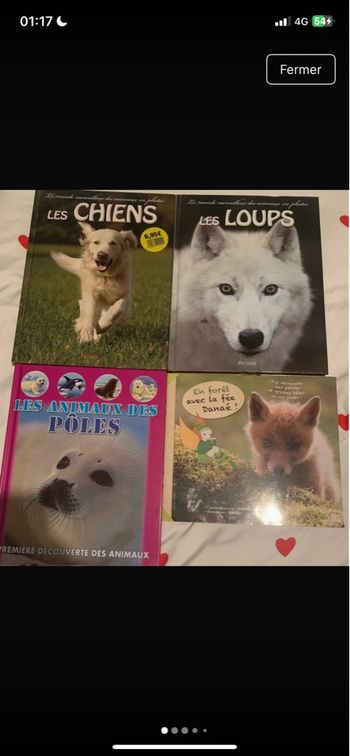Lot livres pour enfants sur les animaux 