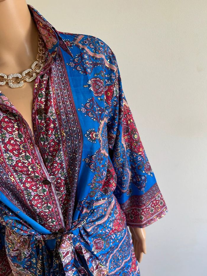 Robe mi longue neuve en soie Trebol taille S/M - photo numéro 6