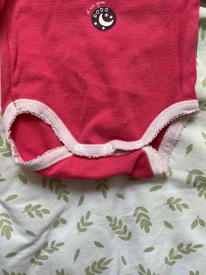 body manches longues rose 6 mois absorba - photo numéro 4