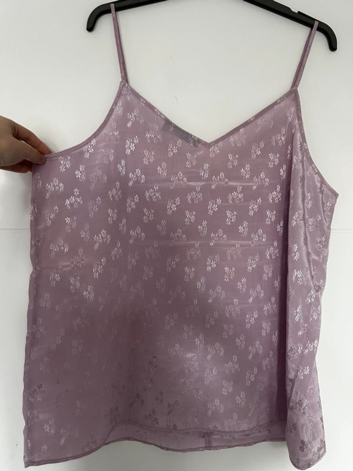 Débardeur rose en satin - photo numéro 2