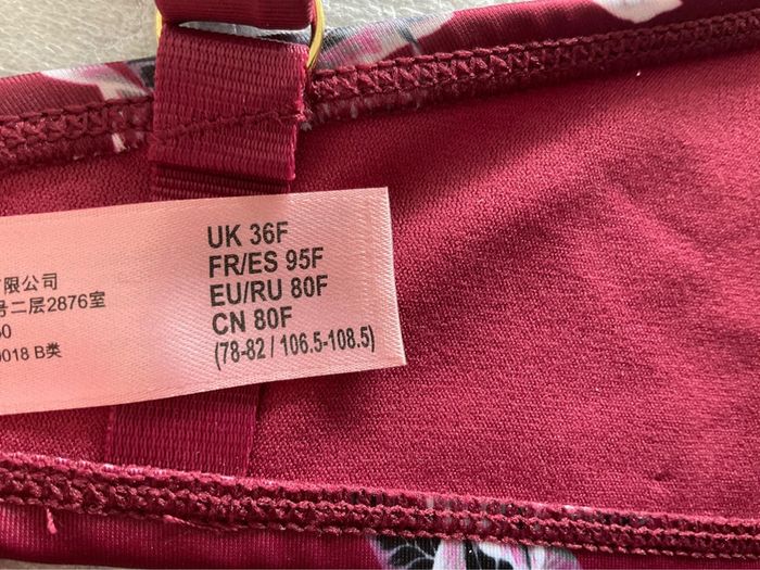 Haut maillot bordeaux Hunkemöller neuf - photo numéro 11