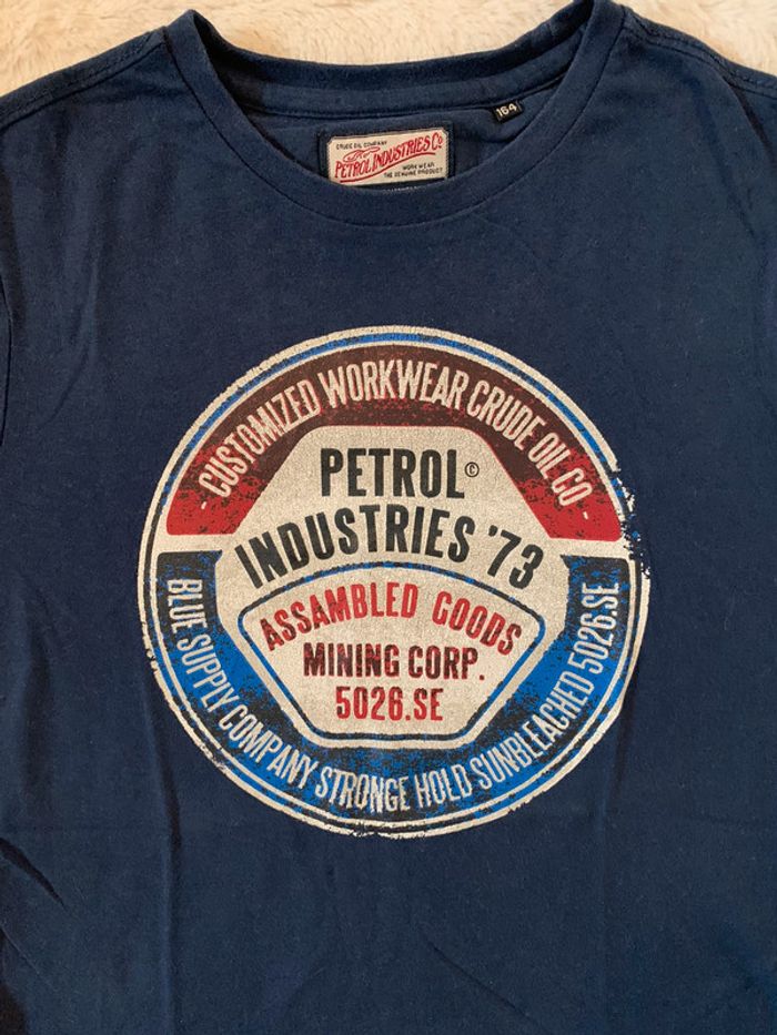 Tee shirt Pétrol Industries taille 164 (16 ans) excellent état - photo numéro 2