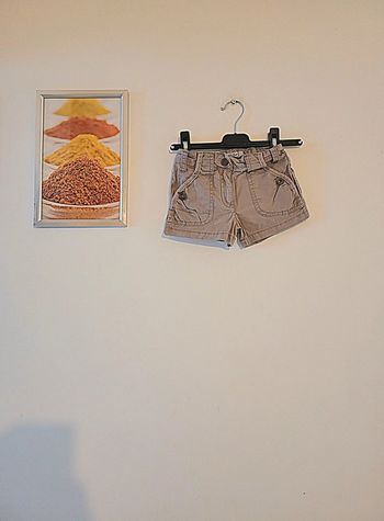 Short marron tape à l œil Taille 18 mois