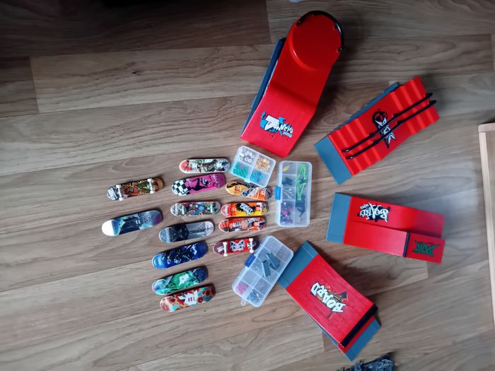 Lot rampes + skateboards
