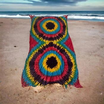 Splendide paréo multicolore