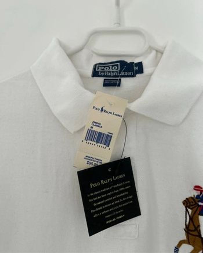 Polo Ralph Lauren Big Pony Neuf taille M Blanc - photo numéro 4