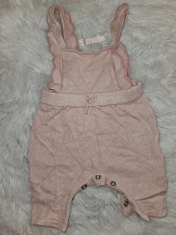Salopette rose bébé 1 mois - Kiabi