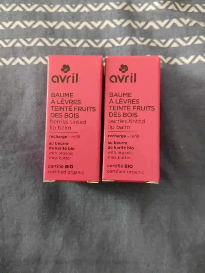 Lot de deux recharges baume à lèvres avril fruits des bois