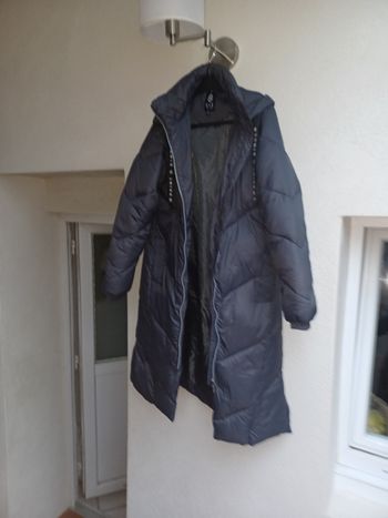 Doudoune longue grise taille XS