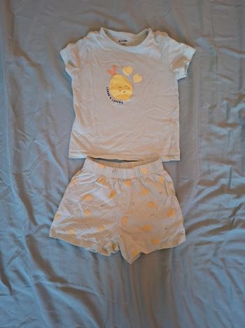 Tee-shirt avec short bébé