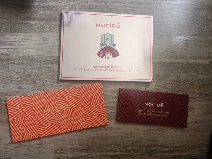 Lot de 3 palettes nocibé