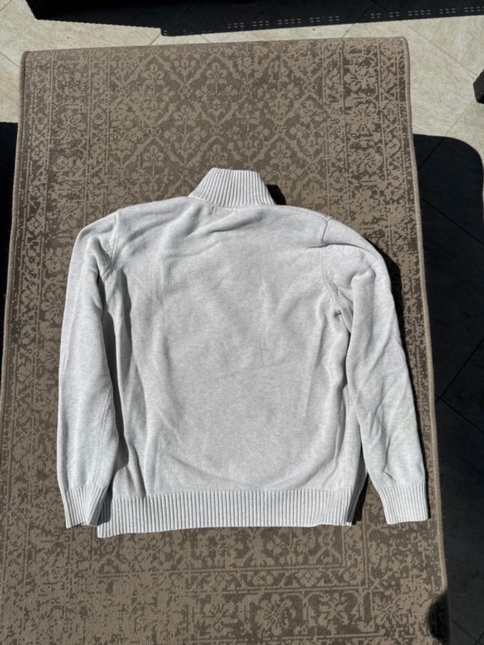 Pull Nautica gris col zippé - Taille M - photo numéro 6