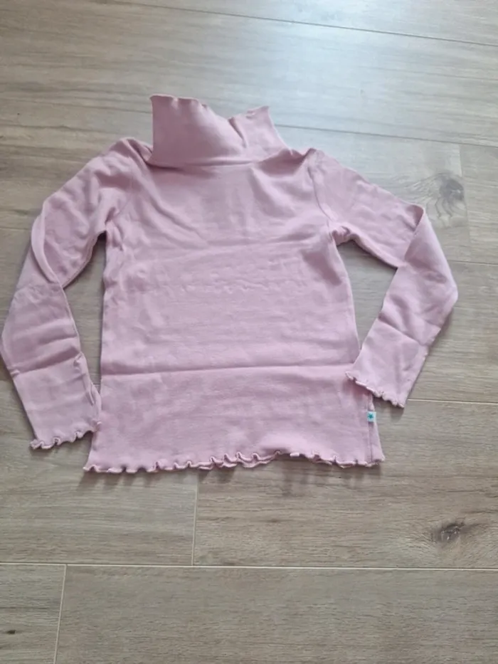 Pull col roulé fille rose 8 ans blue seven - photo numéro 2